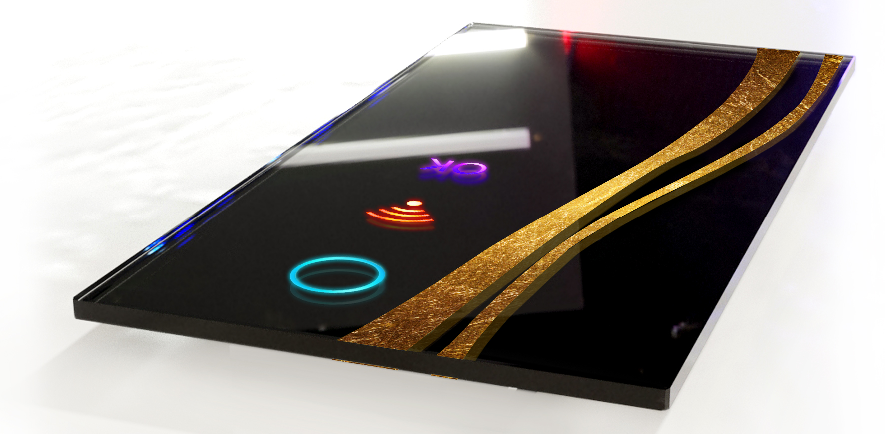 Glass ONE-TOUCH production series with backlit touch controls